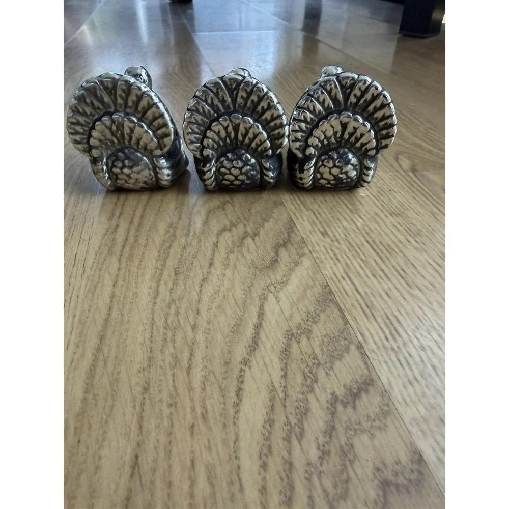 3 Turkey Place Card  Holder/ Napkin Rings